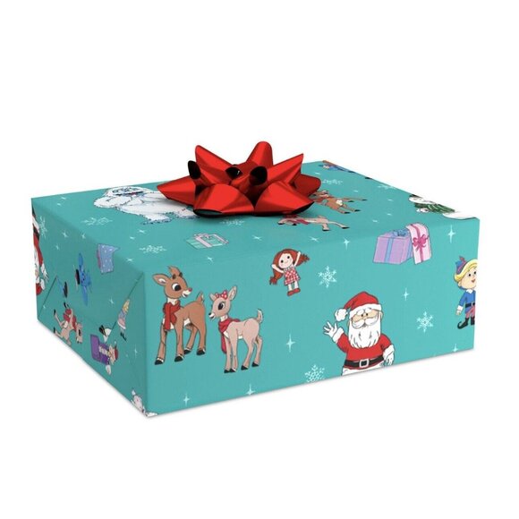 Hallmark Wrapping Paper Christmas Rudolph the Red-Nosed Reindeer Blue 25 sq ft H - Picture 3 of 4